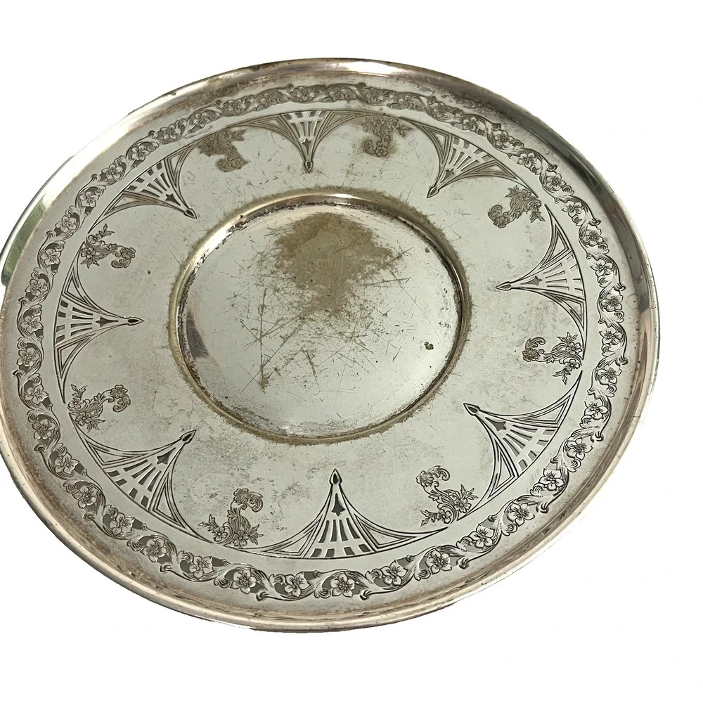 Vintage Benedict 1112 Silver Plate Serving Dish 10